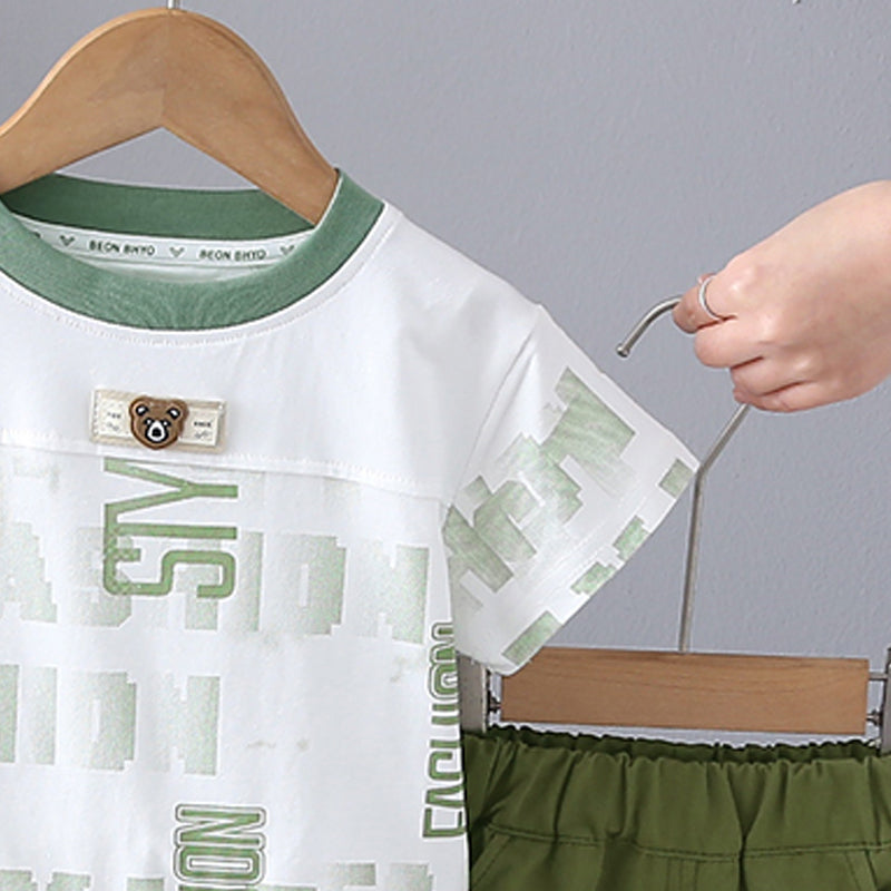 Printed T-shirt and Shorts Set