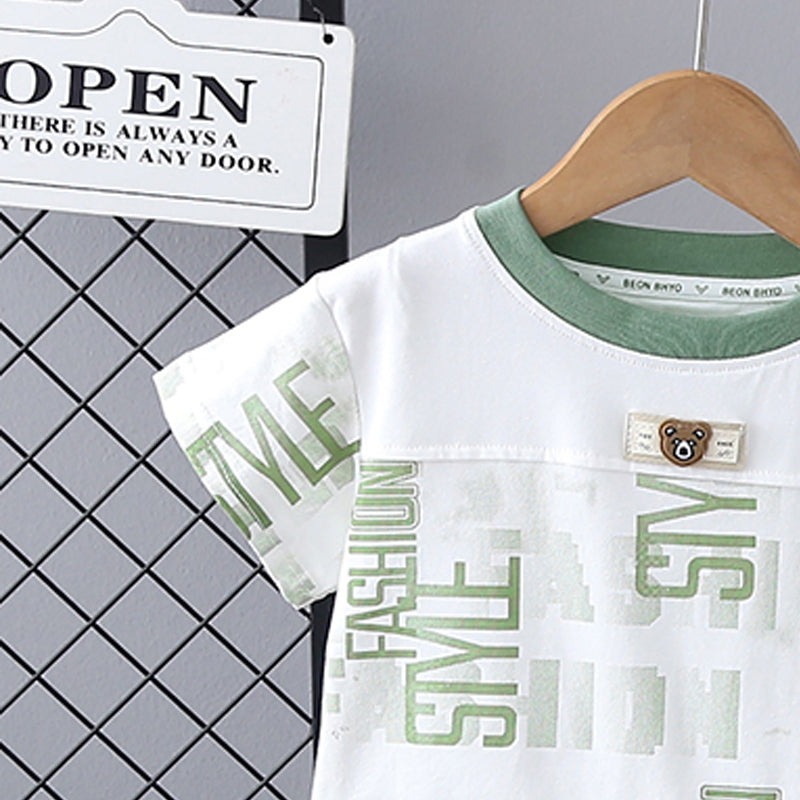 Printed T-shirt and Shorts Set