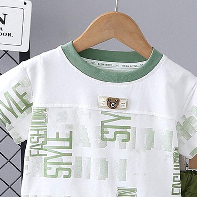 Printed T-shirt and Shorts Set