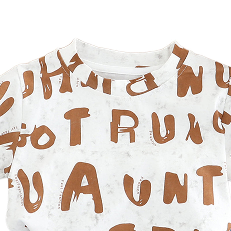 Printed T-shirt and Shorts Set