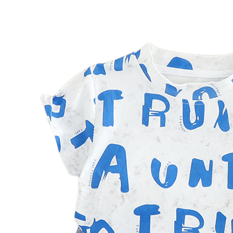 Printed T-shirt and Shorts Set