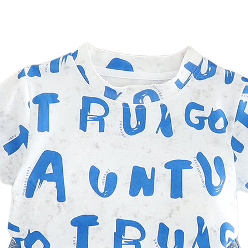 Printed T-shirt and Shorts Set