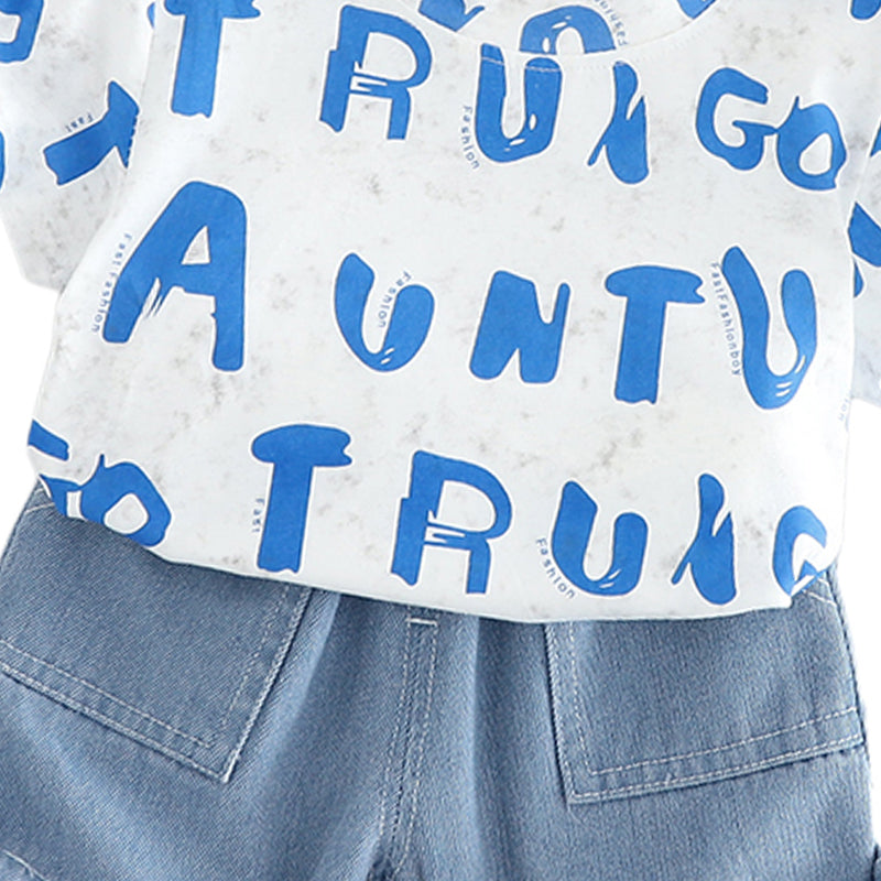 Printed T-shirt and Shorts Set