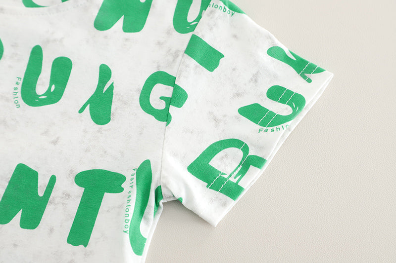 Printed T-shirt and Shorts Set