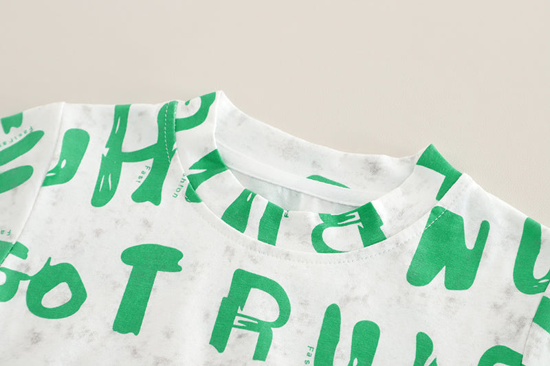 Printed T-shirt and Shorts Set