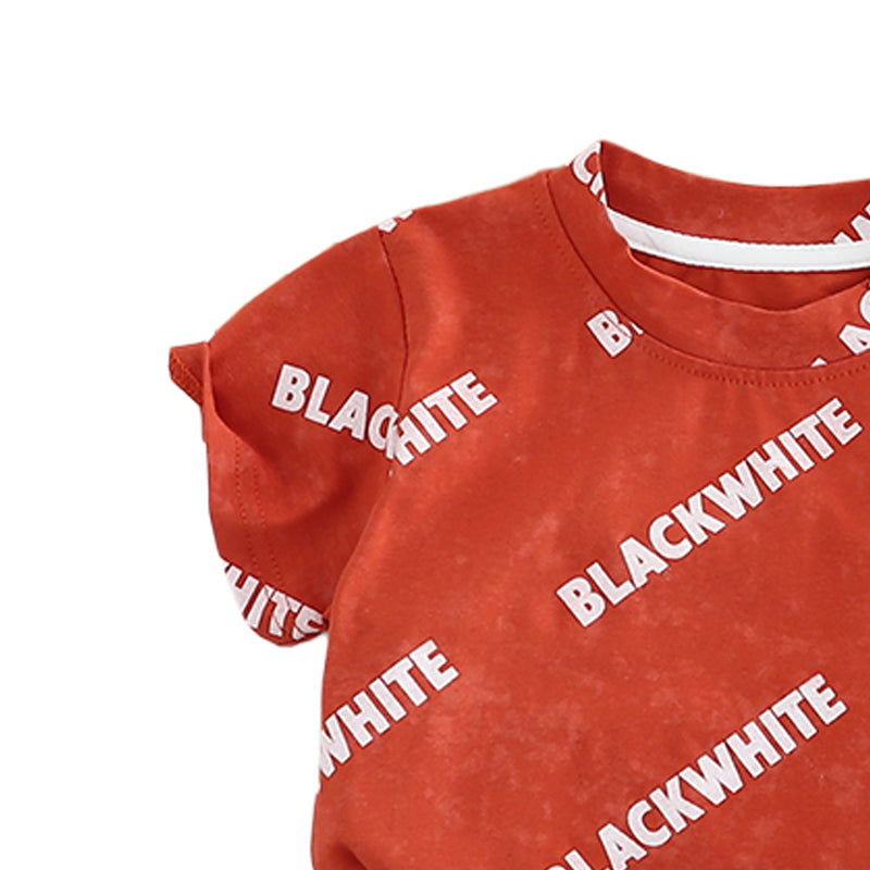 Printed T-shirt and Shorts Set