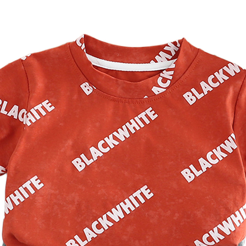 Printed T-shirt and Shorts Set