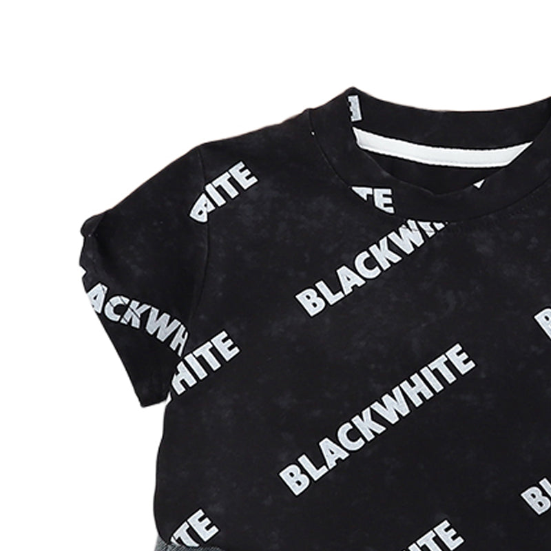 Printed T-shirt and Shorts Set