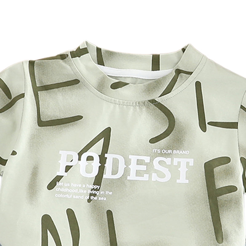 Printed T-shirt and Shorts Set