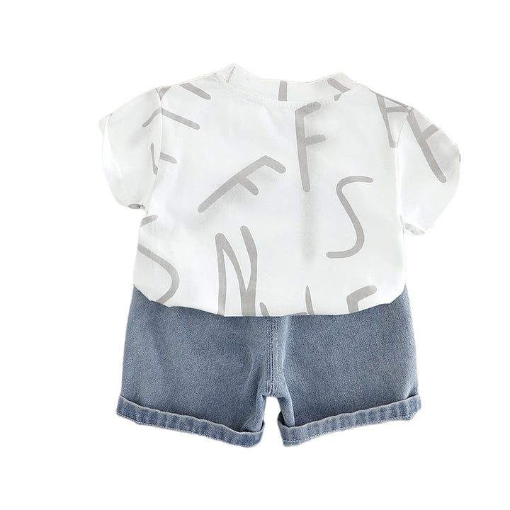 Printed T-shirt and Shorts Set
