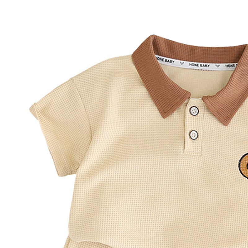Infants Printed Pure Cotton T-shirt With Shorts