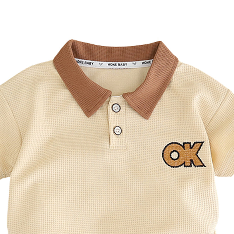 Infants Printed Pure Cotton T-shirt With Shorts