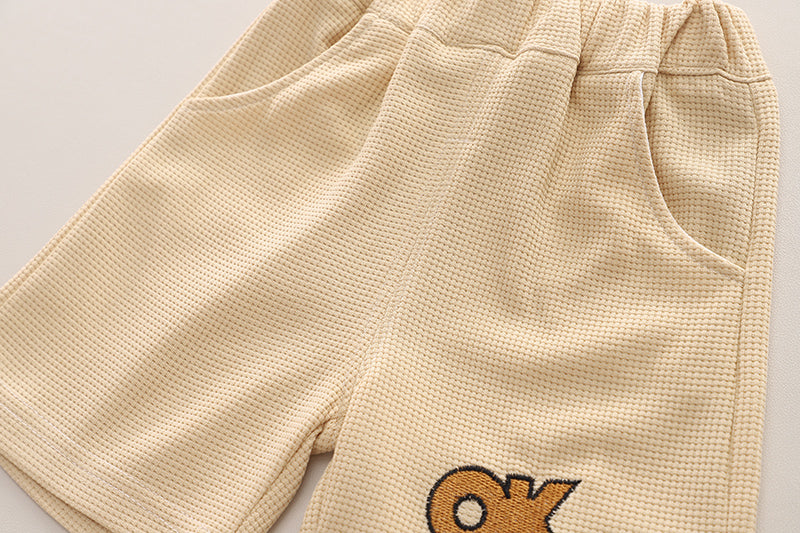 Infants Printed Pure Cotton T-shirt With Shorts