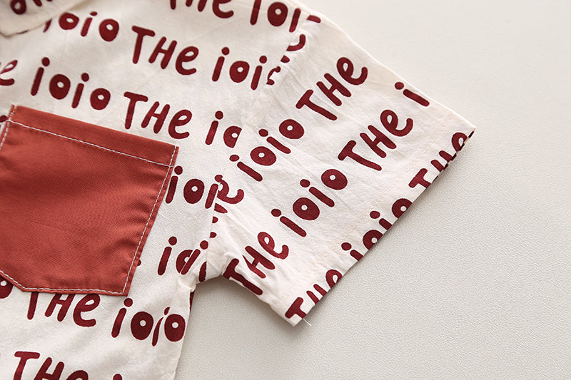 Infants Printed Pure Cotton Shirt With Shorts