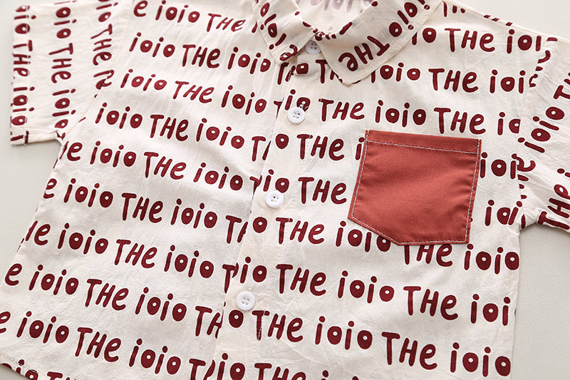 Infants Printed Pure Cotton Shirt With Shorts