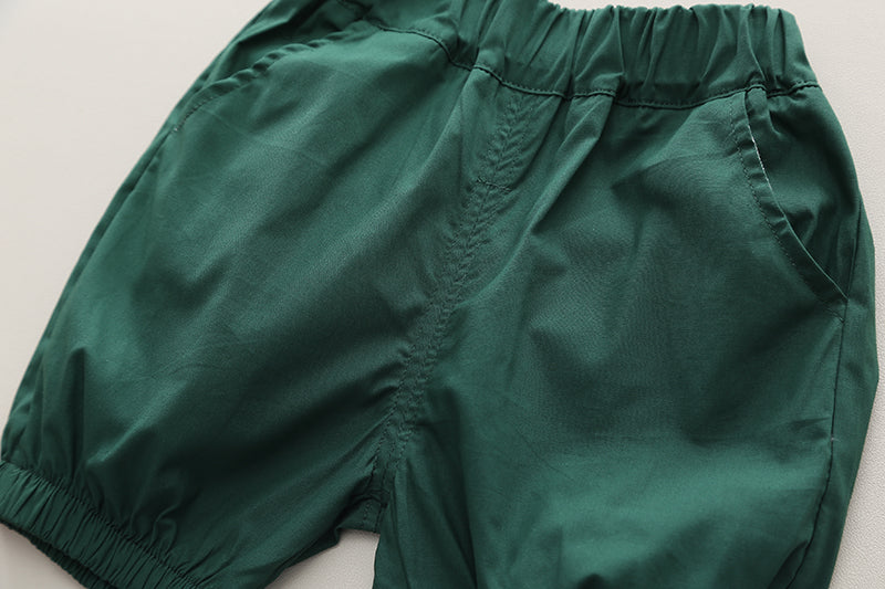 Boys Printed Pure Cotton Shirt With Shorts