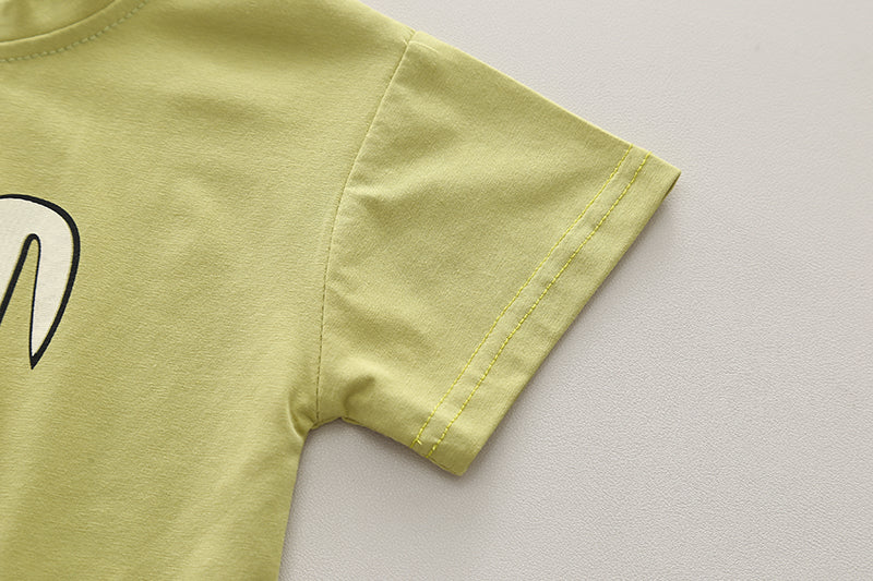 Infants Printed Pure Cotton T-shirt With Shorts