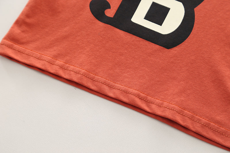 Boys Graphic Printed Pure Cotton T-shirt With Shorts