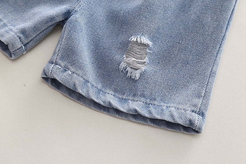 Boys Graphic Printed Pure Cotton T-shirt With Shorts