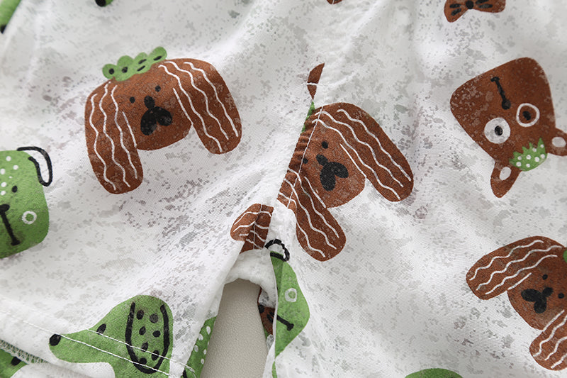 Infants Printed Pure Cotton Shirt With Shorts