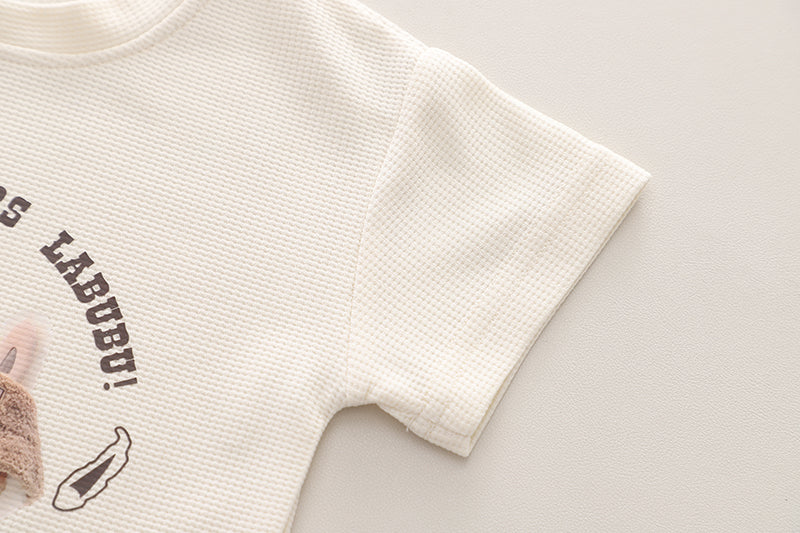 Boys Printed Pure Cotton T-shirt With Shorts