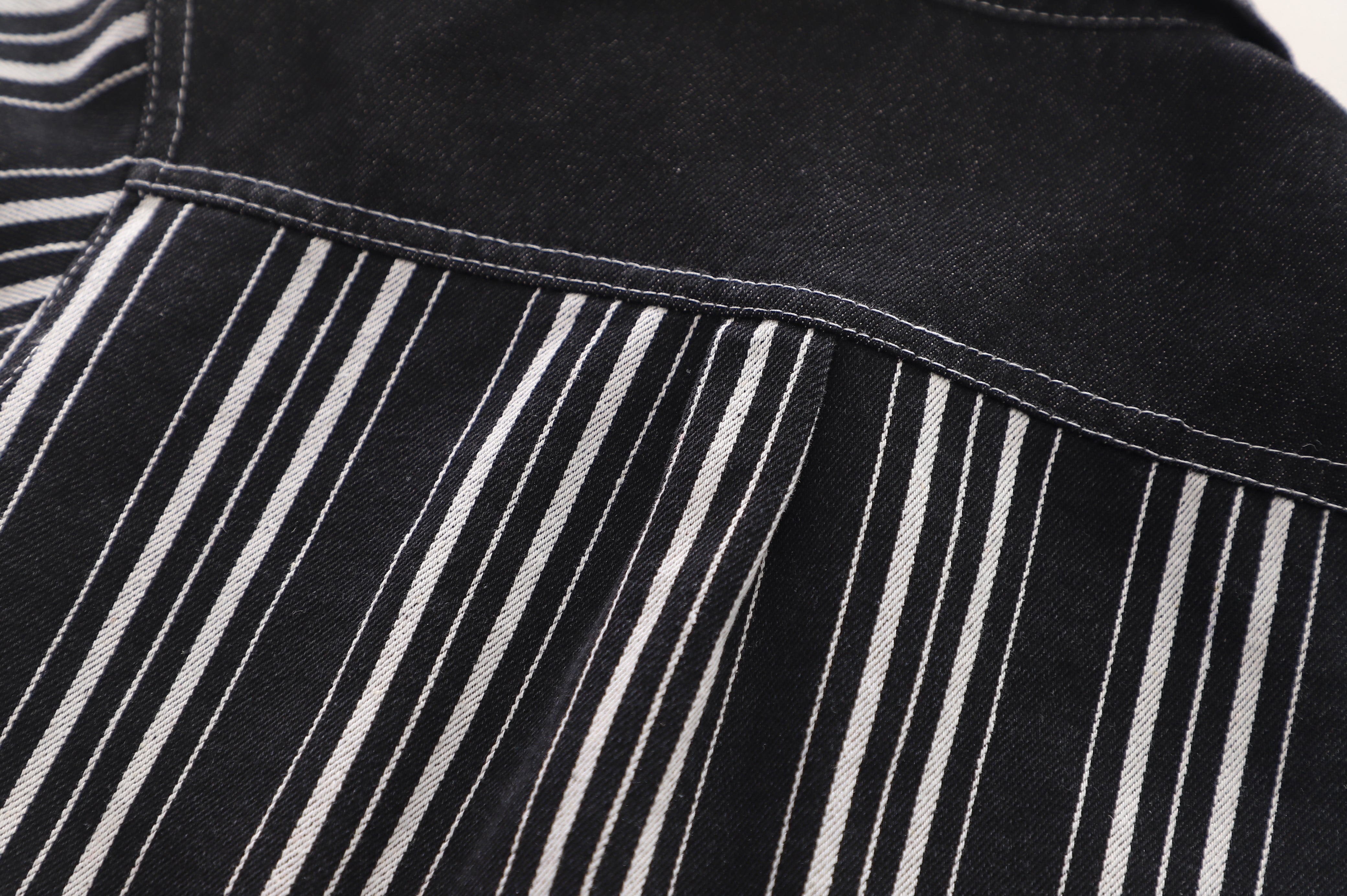 Boys Striped Shirt Collar Pure Cotton Shirt With Trousers
