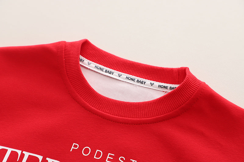 Boys Self Design Round Neck T-shirt With Trousers
