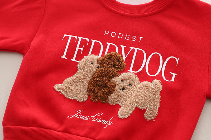 Boys Self Design Round Neck T-shirt With Trousers