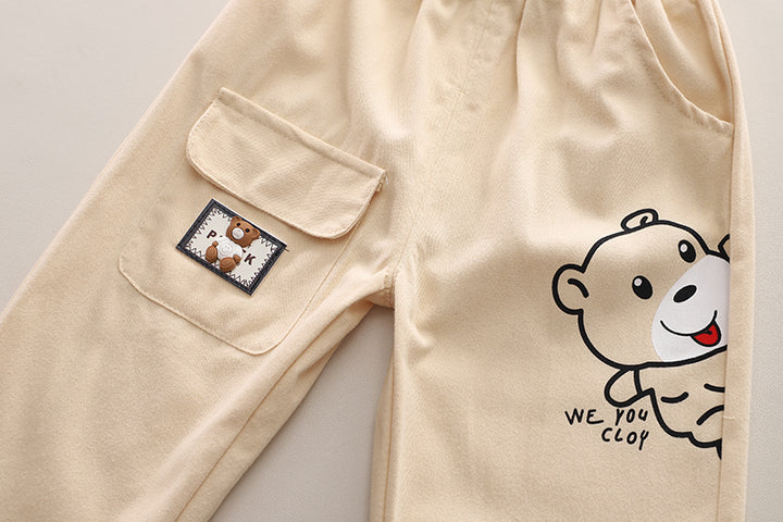 Boys Printed T-shirt With Trousers