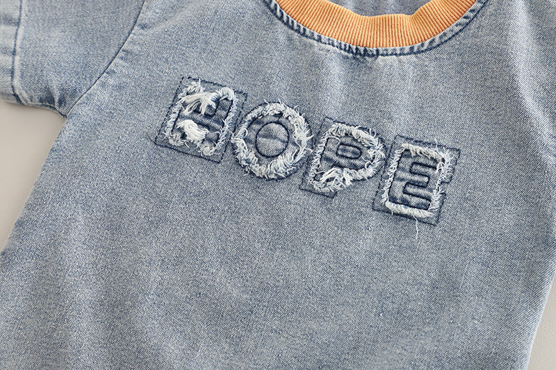 Infants Printed Round Neck Pure Cotton T-shirt With Shorts