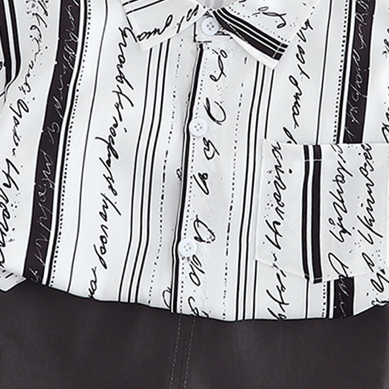 Boys Printed Pure Cotton Shirt With Shorts