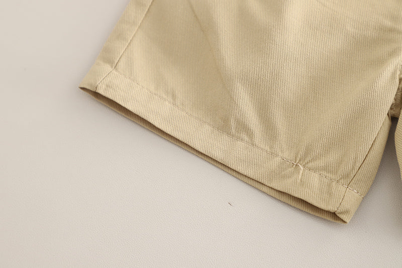 Boys Checked Pure Cotton Shirt With Shorts