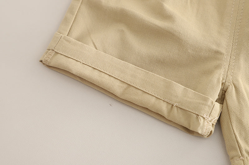 Boys Checked Pure Cotton Shirt With Shorts