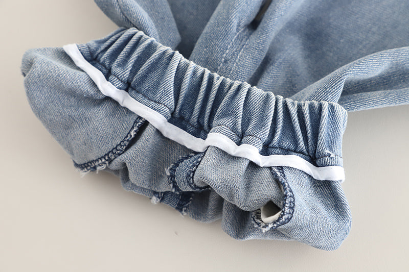 Boys Striped Round Neck T-shirt with Trousers