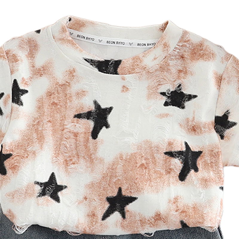 Printed T-shirt and Shorts Set