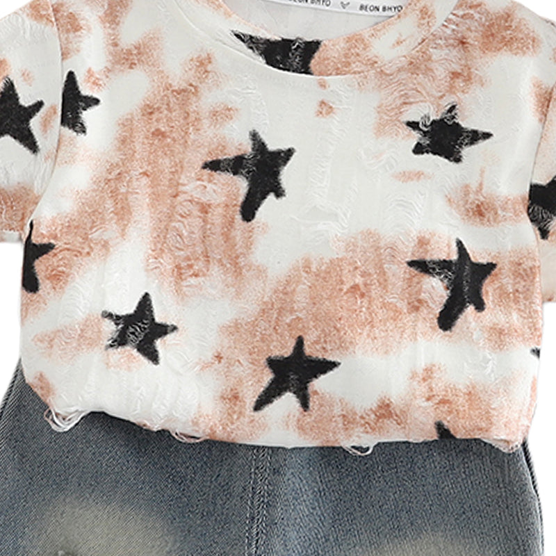 Printed T-shirt and Shorts Set