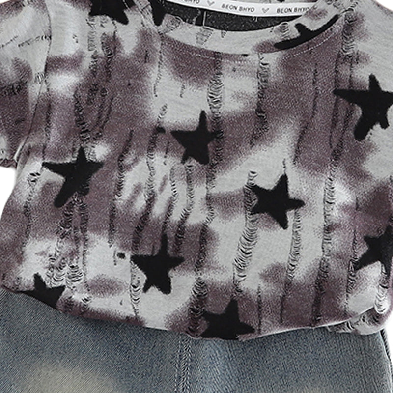 Printed T-shirt and Shorts Set