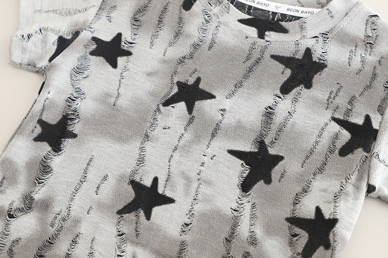 Printed T-shirt and Shorts Set