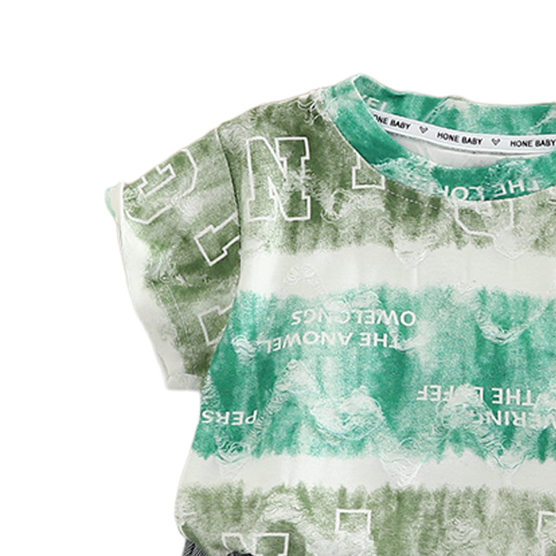 Printed T-shirt and Shorts Set