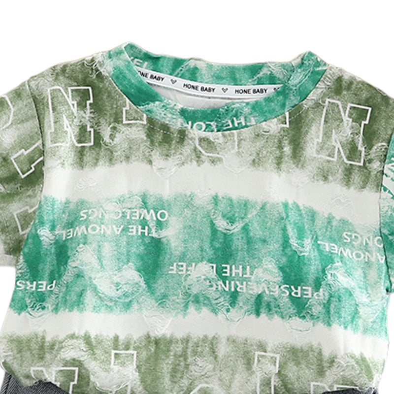 Printed T-shirt and Shorts Set