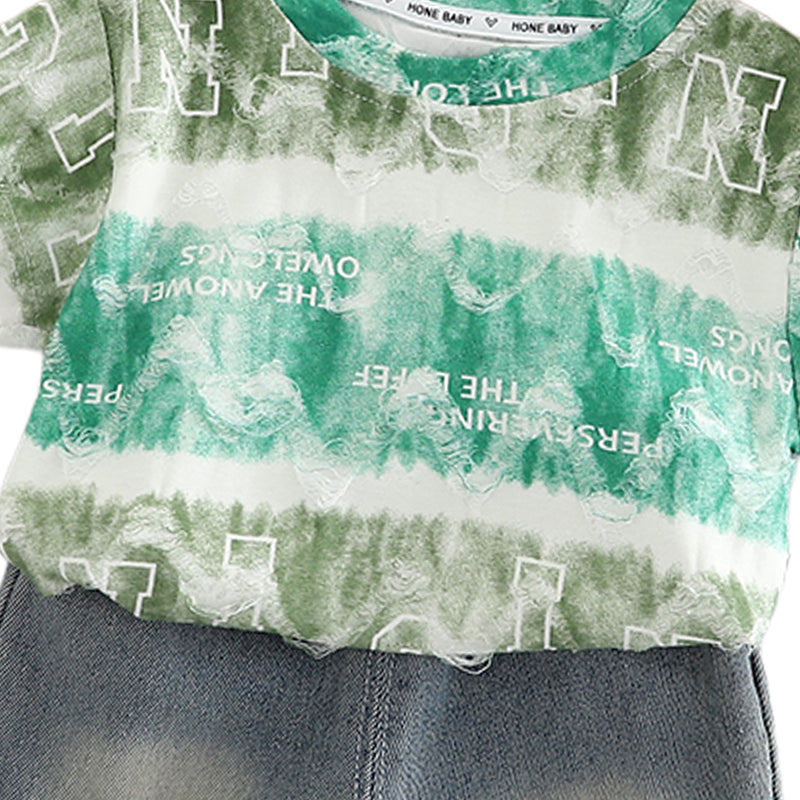 Printed T-shirt and Shorts Set