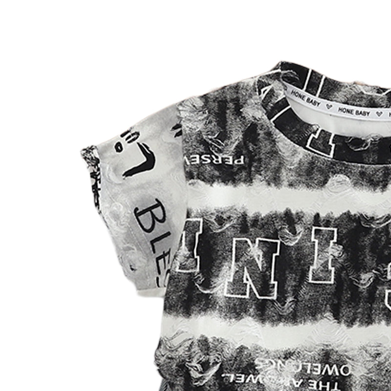 Printed T-shirt and Shorts Set