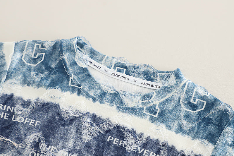 Printed T-shirt and Shorts Set
