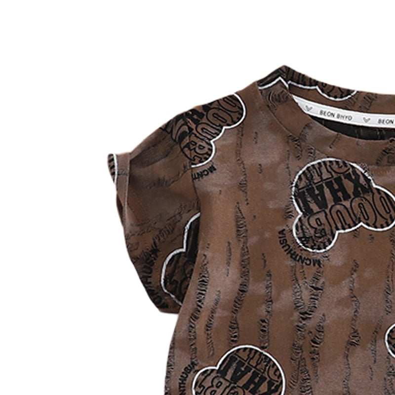 Printed T-shirt and Shorts Set