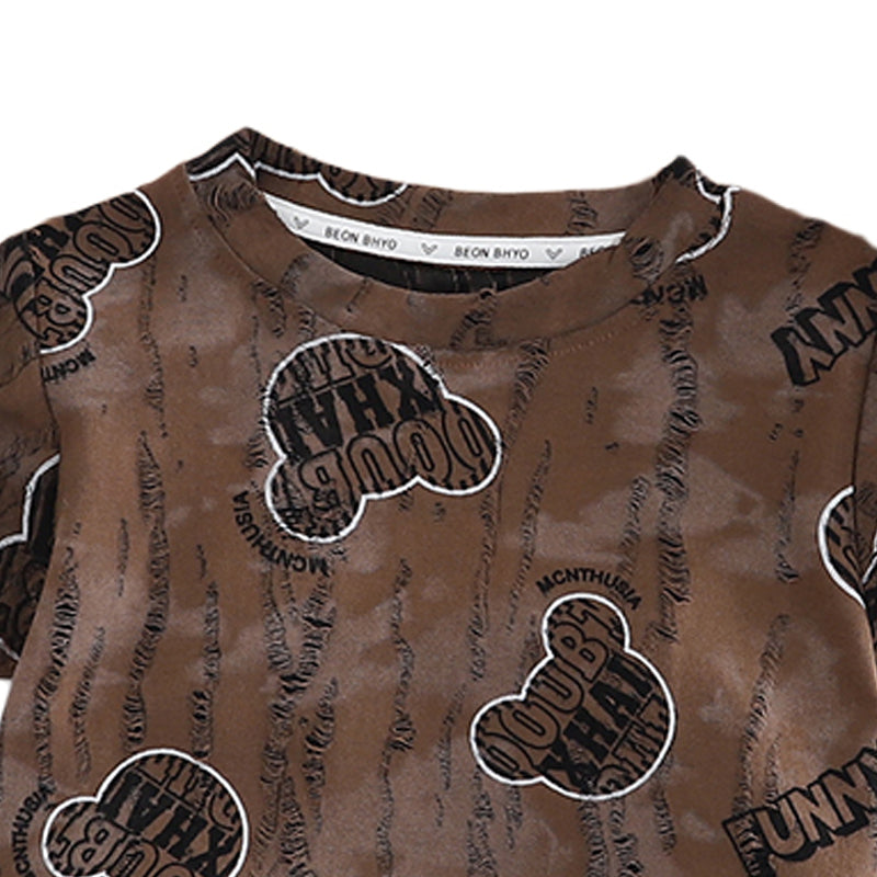 Printed T-shirt and Shorts Set