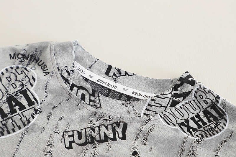 Printed T-shirt and Shorts Set