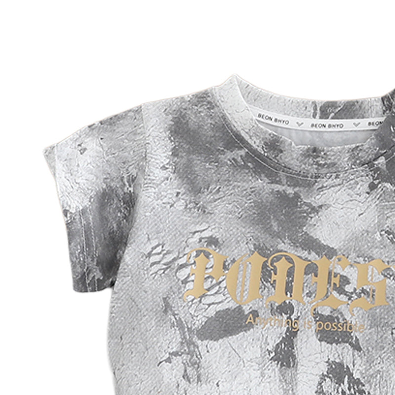 Printed T-shirt and Shorts Set