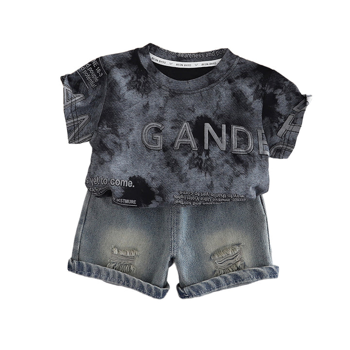 Printed T-shirt and Shorts Set