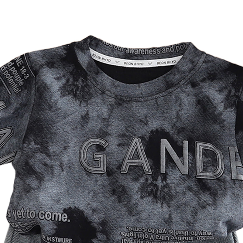 Printed T-shirt and Shorts Set