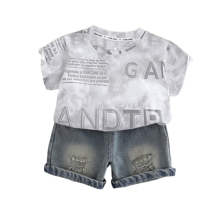 Printed T-shirt and Shorts Set